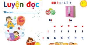 Bài tập đọc cho bé vào lớp 1 là gì