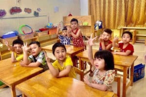 Lớp học toán Soroban truyền thống tại trung tâm